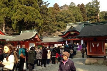 <p>日本新年時很多人都前往神宮參拜，是習俗都是日本文化之一</p>